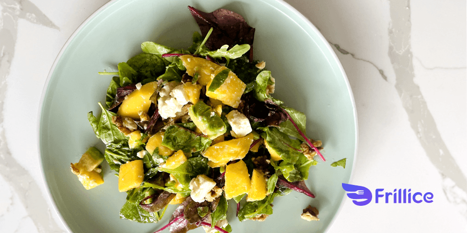 Mango-avokaado salat fetaga (video)